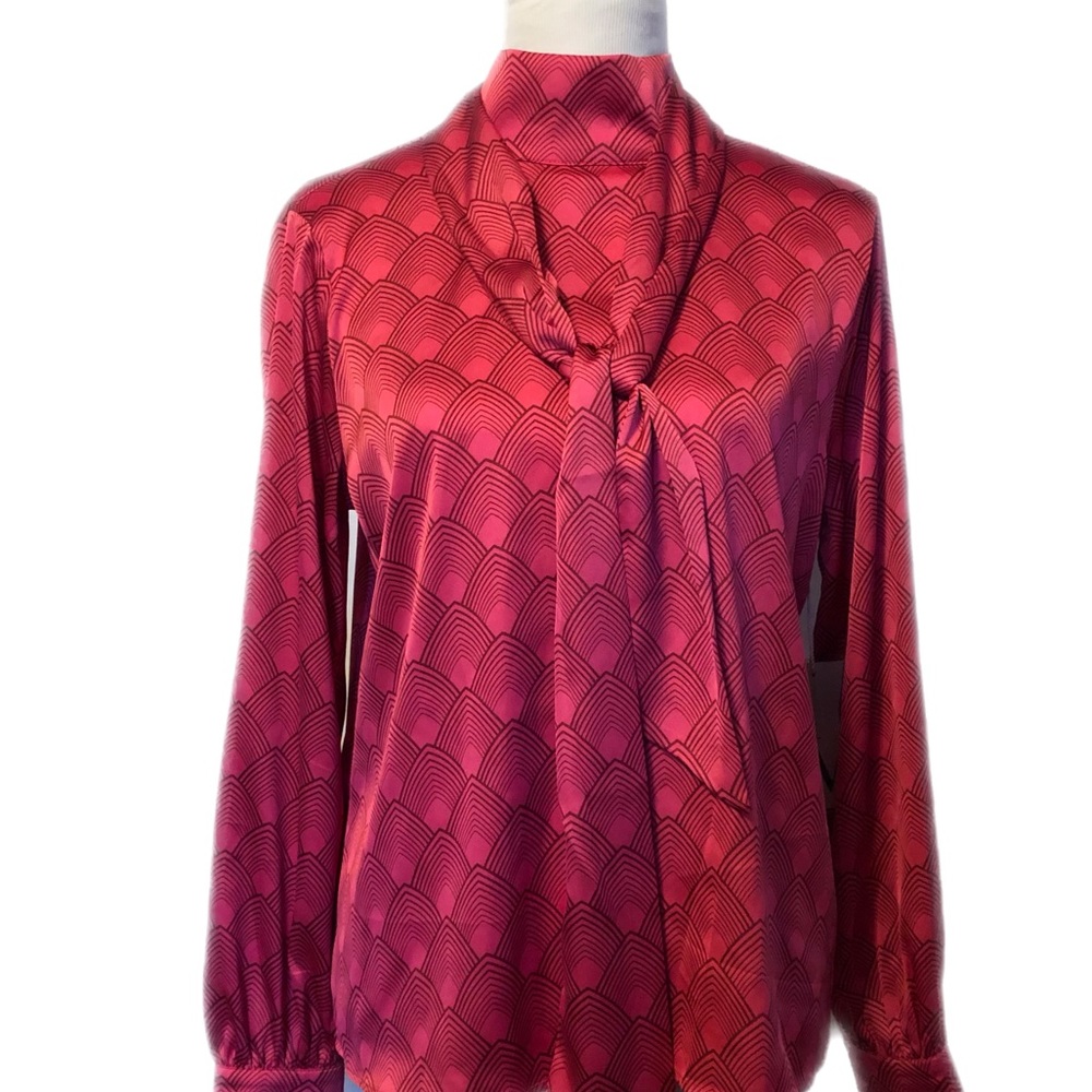 NWT Satin Pink Blouse NWT by Worthington